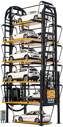 parking automobile rotatifs